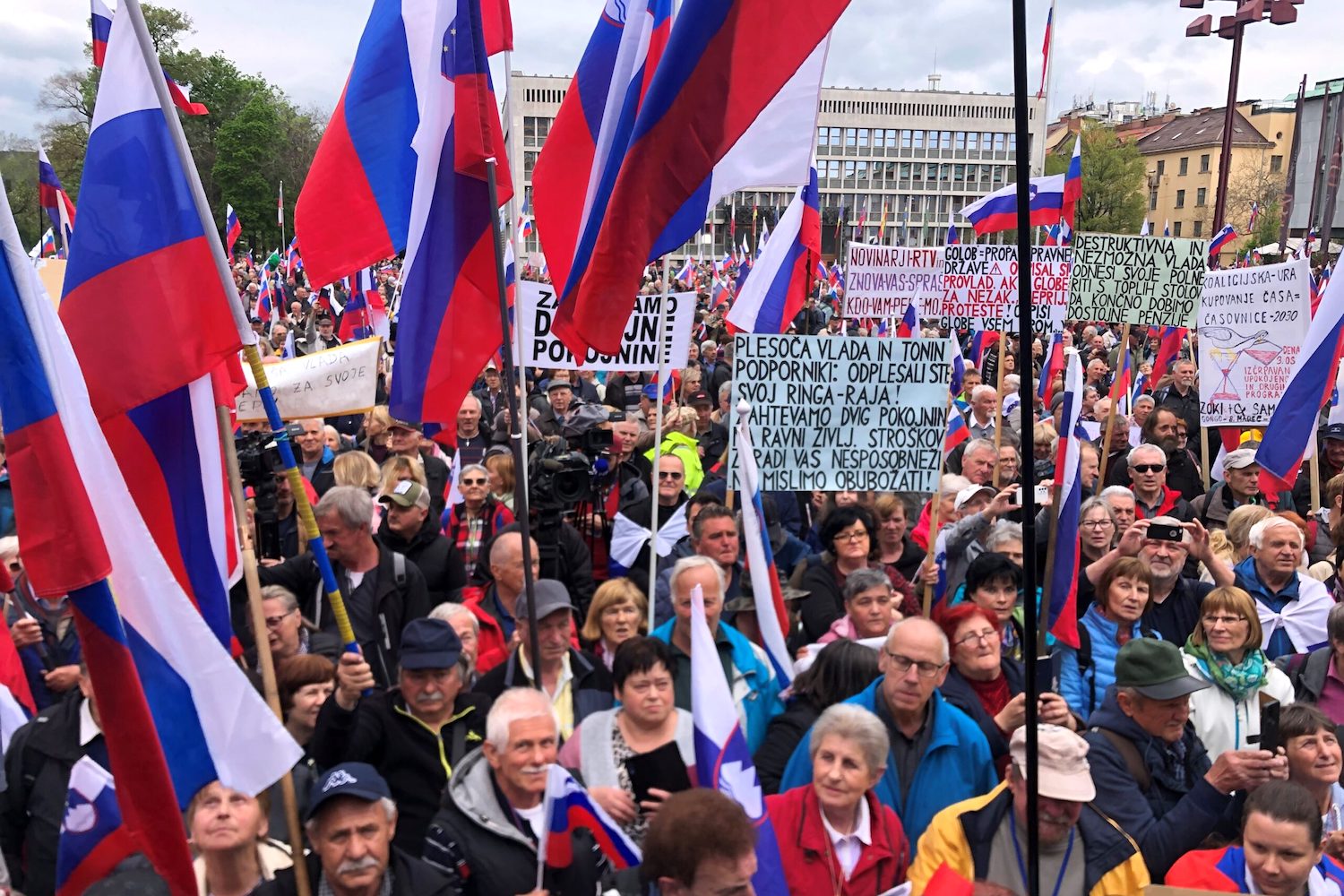 Slovénie : nouvelle démonstration de force des retraités contre le gouvernement