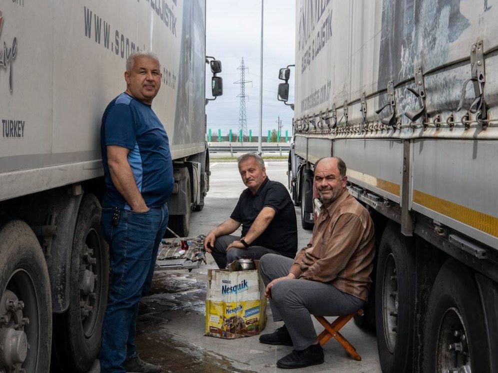 La grosse déprime des chauffeurs routiers bulgares et roumains