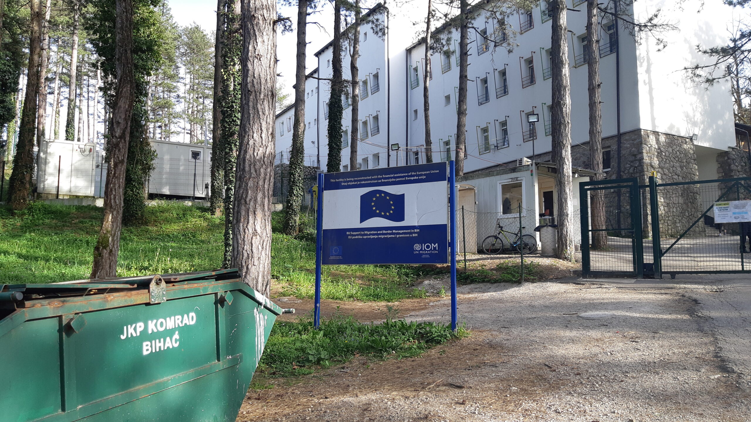 Le family camp de Borići, à Bihać Le family camp de Borići, à Bihać