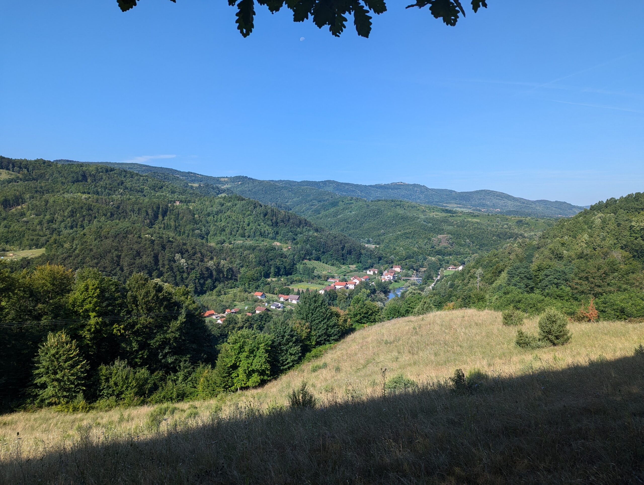 La vue de la maison de baba
