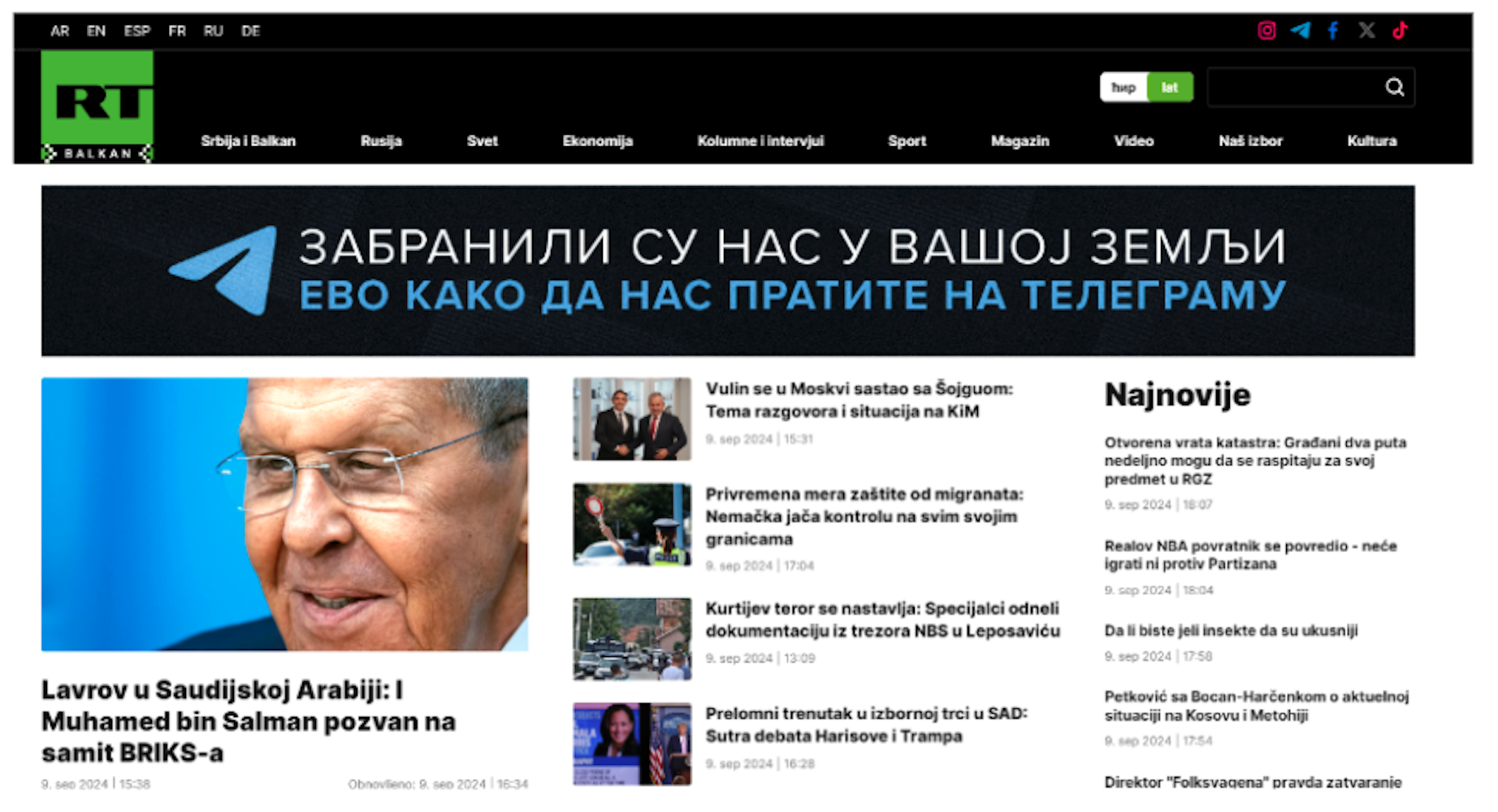 De la Russie à la Serbie, comment RT diffuse la propagande du Kremlin dans les Balkans