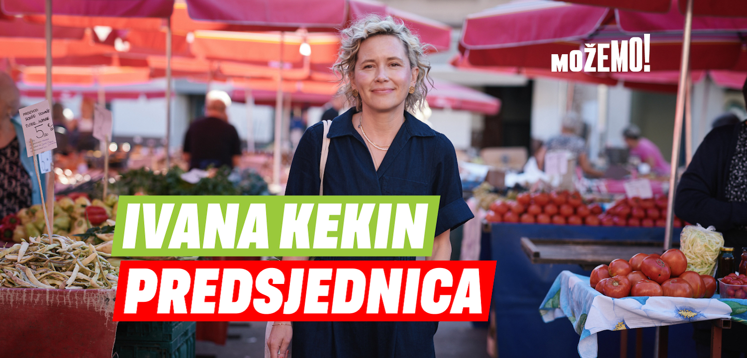 Ivana Kekin est la candidate du mouvement de gauche écologiste Možemo pour la présidentielle 2024.