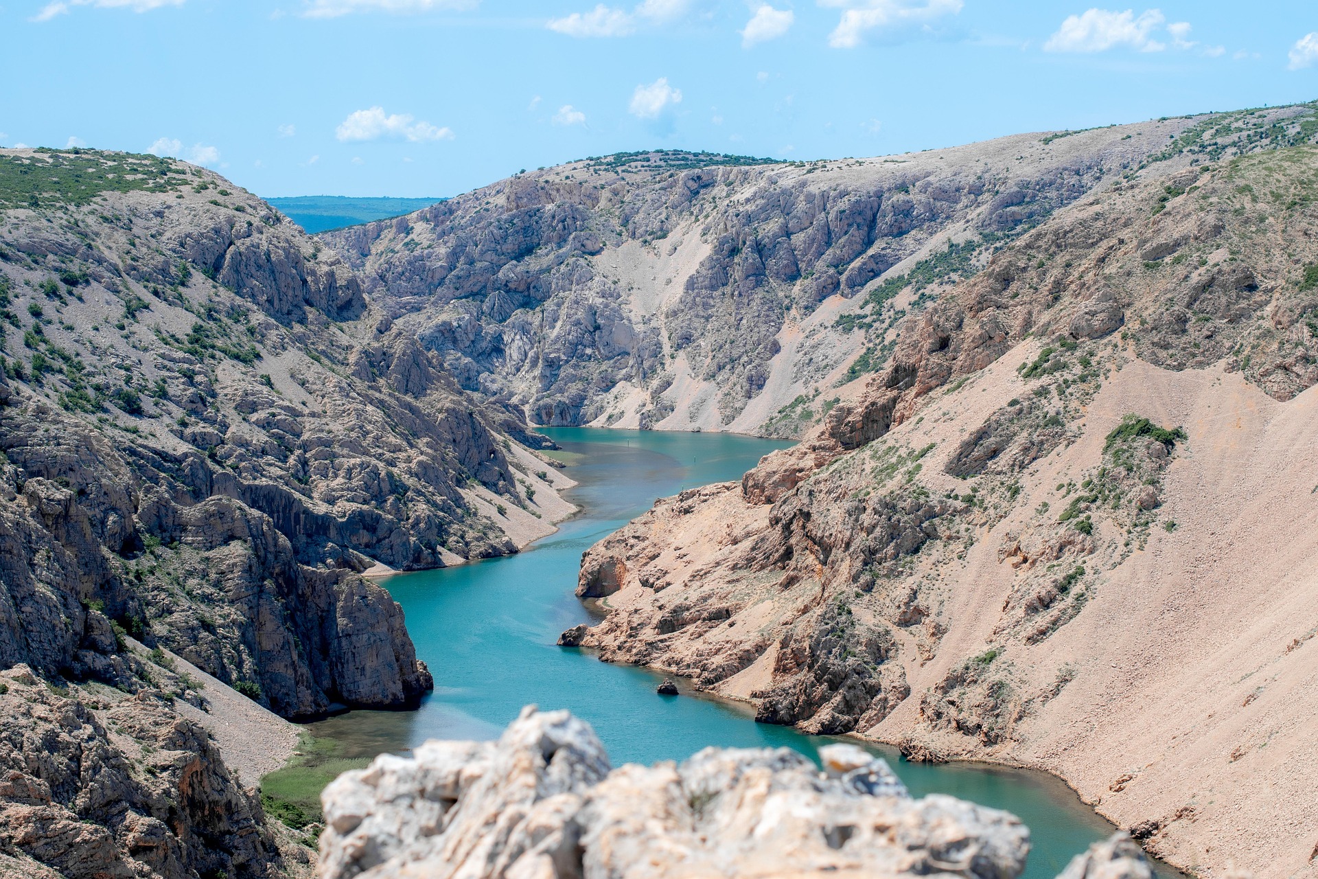 Le superbe canyon de la Zrmanja, à l'est de Zadar.