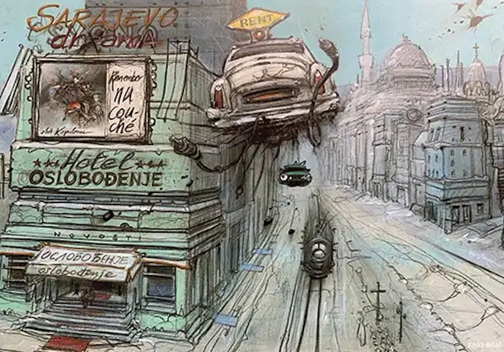 L'affiche du colloque, d'après Enki Bilal