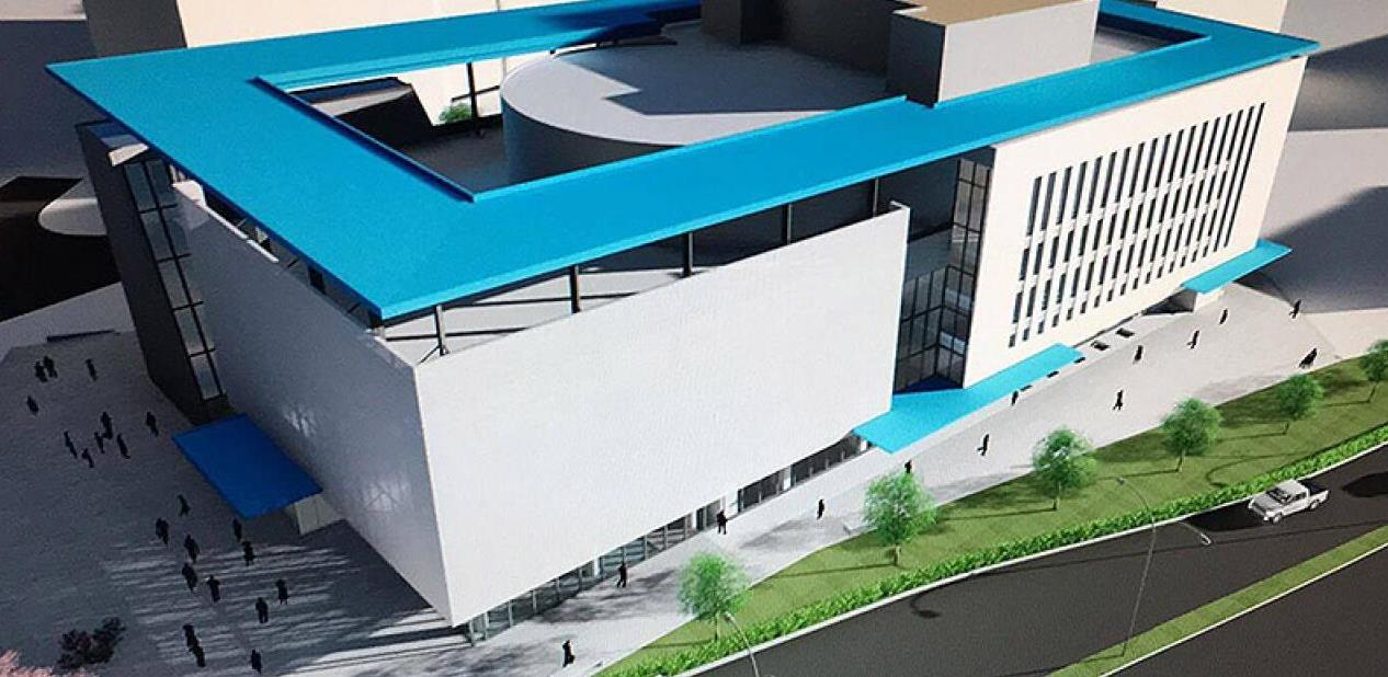 Maquette du futur Théâtre national croate
