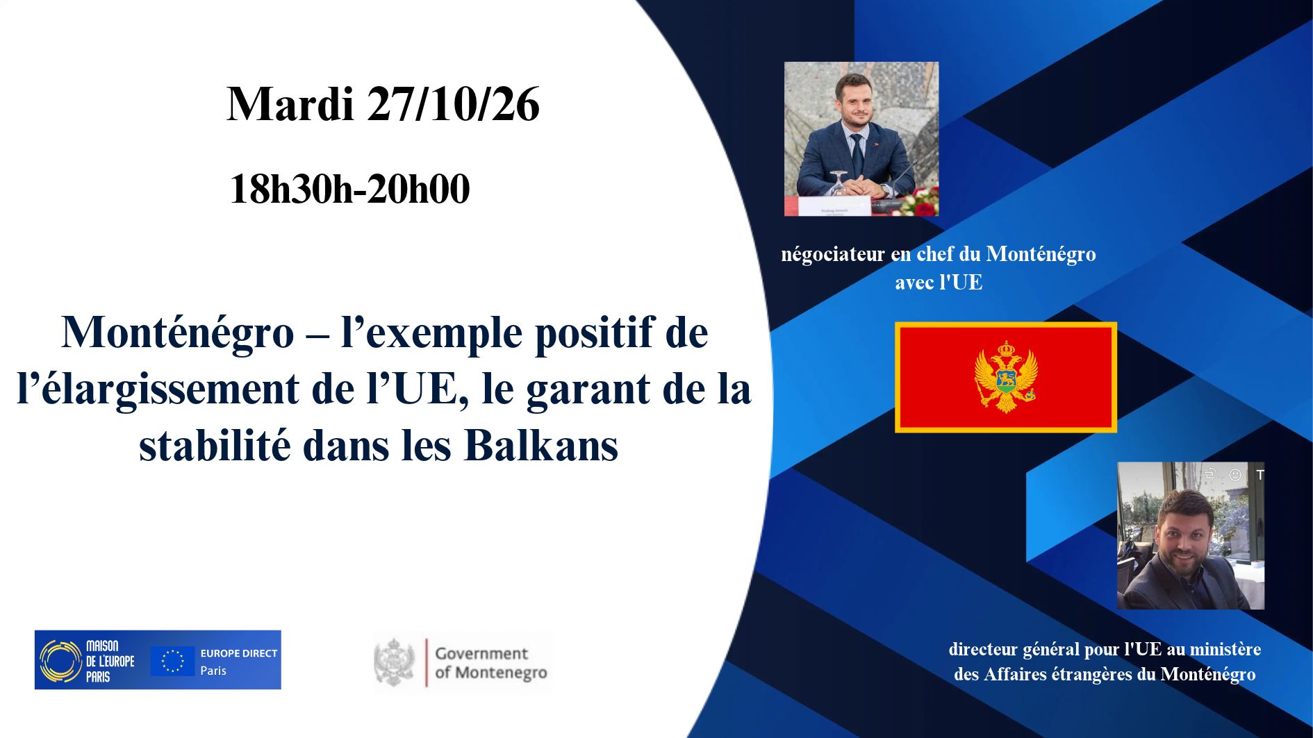 Monténégro – l’exemple positif de l’élargissement de l’UE, le garant de la stabilité dans les Balkans